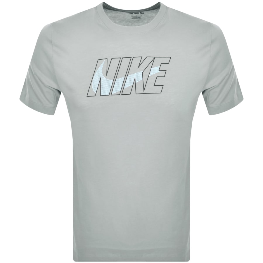 Nike Training Logo T Shirt Grey Mainline Menswear